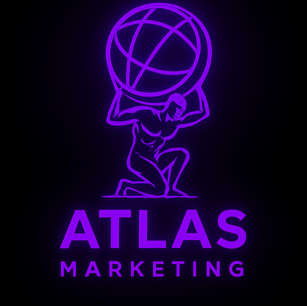 atlas marketing logo atlas marketing logo for running gym facebook ads and instagram ads and SEO